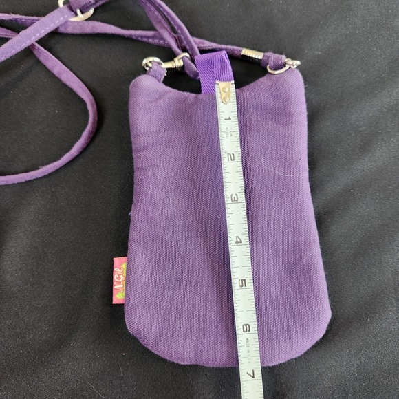 N Gil Whimsical Purple Owl Phone Bag Pouch Crossbody Strap Playful  Boho Novelty - Picture 4 of 7